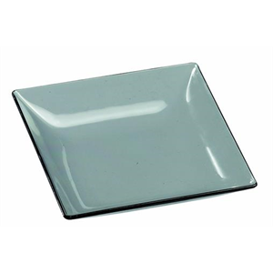 Mini plate Fluid 65x65x12mm smoked grey