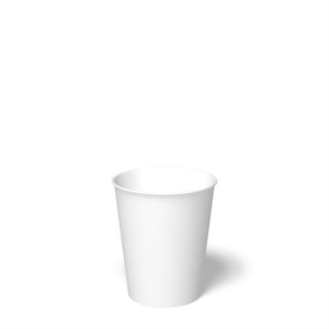 Cup Paper Hot 8oz, White SinglePoly