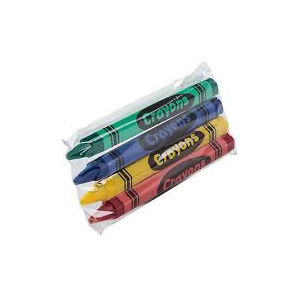 Crayon Crayola, 360 Cello Pks-4 Clrs Bl/Red/Grn/Yel