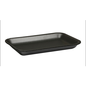 Tray Foam Meat 2HD Blk 8.25 x 5.75 X 1"