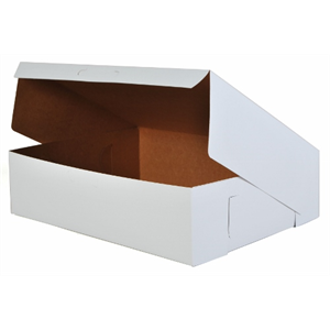 Cake Box Lock Corner 1/2 Sheet, 19x14x5"