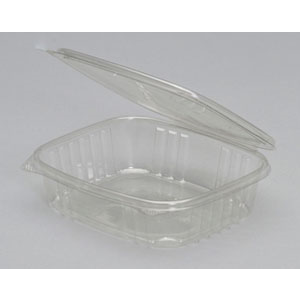 Cont Deli, 24oz Hng Flat - 7.25x6.38x2" PET