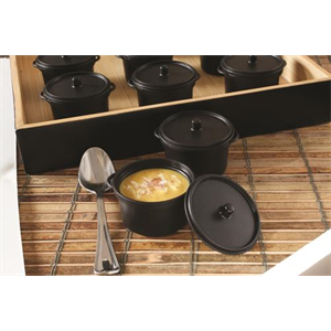 Micro Cooking Pot Black with Lid