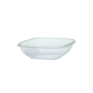 Bowl, 24oz Clear Medium Square PET