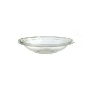 Bowl, 32oz Clear Shallow 9.1"OD, 1.9"D PET